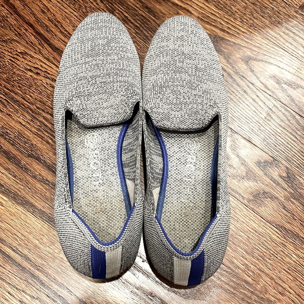 Rothy’s gray slip on